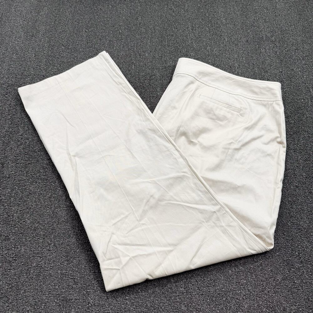 Lane Bryant Womens Beige Stretch Twill Trouser Pants Plus Size 26 Tall